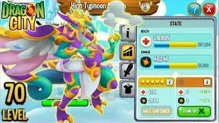 Dragon City : High Typhoon Dragon Level 70 | Best Heroic Dragon 2021