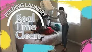 Cleaning my Bedroom Real Time Clean With Me | Folding Laundry Cleaning Motivation Timelapse cleaning