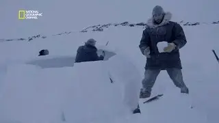 La construction d'un igloo
