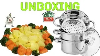 Распаковка пароварки King Hoff. Как пользоваться пароваркой. Как приготовить вкусную еду