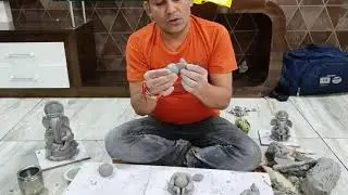मिट्टी के गणेश बनाये 10 मिनट में, बिना किसी विशेष उपकरण की सहायता से, आदित्य दुबे देवास 9826155065,