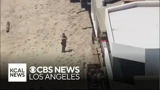 Woman barricades inside beachfront home in Malibu