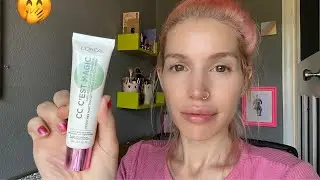 L'oreal  GREEN CC cream is it WORTH THE HYPE ... ?   *NO BS REVIEW*
