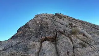 Trad Lead Climbing Northern Exposure 5.6 in Lucernne Valley California