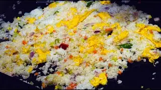 Chinese Street Food -Amazing wok skills, most beautiful egg fried rice, huge egg pancakes
