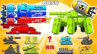 Plasma Titan - Triple Energy Cannon vs. Giant Vehicle! | Animated Tanks