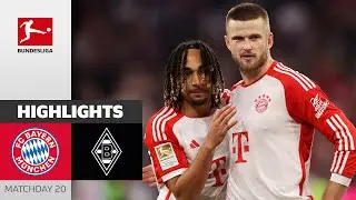 Boey Debut At Bayern Win! | FC Bayern - Gladbach 3-1 | Highlights | Matchday 20 &ndash; Bundesliga 2023/24