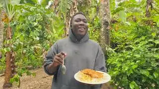 A day in my life living in Haiti | Cooking in my yard in a rainy day