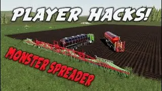 PLAYER HACKS / MONSTER SPREADER / Farming Simulator 19 PS4 (Review) FS19.