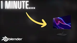 BLENDER SIMPLIFIED - How To Make a Gaming Monitor in Blender 4.2 - (Tutorial)