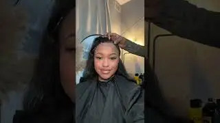 Trying a 2x6 glueless closure sew in for the first time🤍