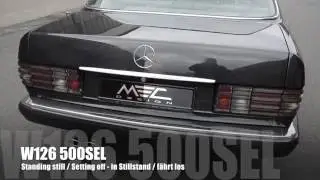 MEC Design Mercedes W126 500SEL Exhaust - Sound Version Earthquake