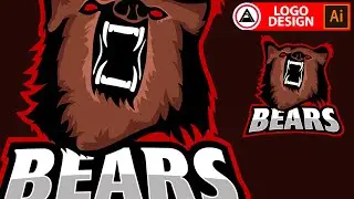 Bear LOGO Design | Adobe Illustrator Art Drawing Tutorials [2020]