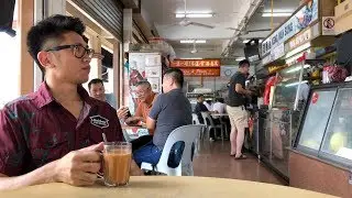 นั่งดื่มชาเย็นจิบชาร้อน ร้าน Keng Wah Sung Cafe in Singapore