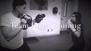 Couples fitness training boxing