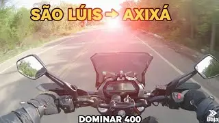 Passeio de Bajaj Dominar 400 - São Luís até Axixá MA.