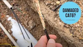 Fixing Damaged Underground Cat6 Cables  Replacing Damaged Cat6 Cables