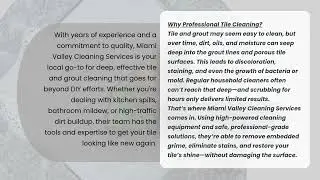 Tile Cleaning Services Dayton
