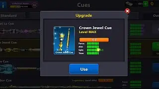 8 ball pool crown jewel cue level max 😎😎 50b winning only berlin 🤔💪💪
