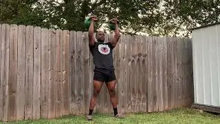 Double Kettlebell Half Snatch