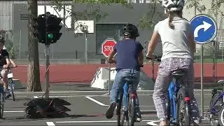 Verkehrsgarten: Kinder üben sicheres Verhalten im Strassenverkehr