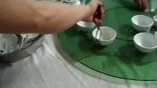 Cleaning Cups and Pouring Tea
