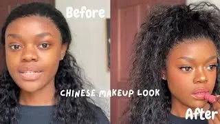 Trying Chinese Makeup with Zero Experience 😭