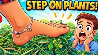 Barefoot Crush 🌿 | Paon Se Hari Ghaas Tod Di 😱 | Satisfying Crushing ASMR