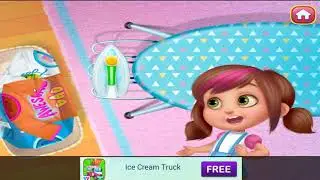 Daddy's Little Helper - Help Daddy iron the wrinkly clothes - Game For Children