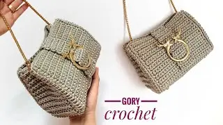 شنطه كروشيه موديل سهل وبسيط Crochet bag/Bolso de crochet/Bolsa de crochê/Tas rajutan