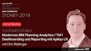 Modernes IBM Planning Analytics / TM1 Dashboard und Reporting mit Apliqo UX