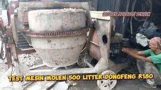 Test Mesin Molen 500 Litter Dongfeng R180  #dongfeng #mesin #dieselengine #engine #mesinmolen #molen