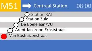 Omroepen Metro 51 Westwijk - Centraal Station [4K+60FPS]