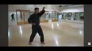 Краткое изучение скрещенного шага в ката каратэ #каратэ #боевыеискусства #тренировка #ката #бункай
