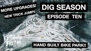 BACKYARD TRAIL BUILDING!! ⛏ HOW TO BUILD A BIKE PARK (DIG SEASON EP10)