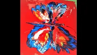 V. 161 MARIPOSA - Pinturas fluidas - BUTTERFLY - Fluid Art #Acrylicpour #FluidArt #Pouring