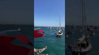 🚤 Fleet of Boats Sailing Together | Festival Senhora da Agonia 2025 🇵🇹