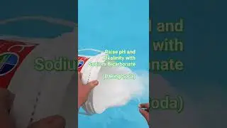 Raise pH and Alkalinity with Sodium Bicarbonate. (Baking Soda) #swimmingpool #diy #pool