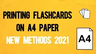 How to Print Flashcards on A4 Paper New Methods 2021 (Quizlet, Paid Alternative)