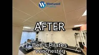 Westwood Projects completed the replacement of the ceiling tiles for Ben's Pilates in Winchester.