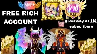 Blockman Go VIP 10 Account Giveaway 🎁 | Free VIP Accounts | Goal 1K Subscribers 🚀
