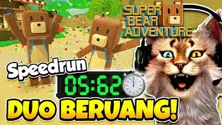 DUO BERUANG SPEEDRUN SUPER BEAR ADVENTURE !! 😸 Ft. @MisterCemprengGaming