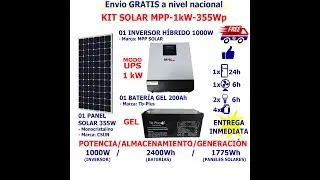 Kit Solar MPP-1kW-355Wp