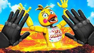 Throwing FNAF Animatronics INTO VOLCANO! in Bonelab VR
