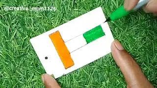 Indian flag drawing #flag #indian flag #independence day #trending #virel @creative _mom1176