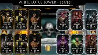 Match 164 & 165 White Lotus Fatal Tower Using Gold Team | MK Mobile