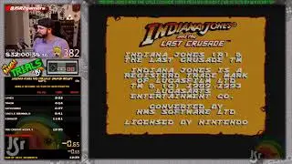 #84: Indiana Jones and the Last Crusade (Ubisoft) Speedrun in 12:35! | The AVGN Trials of JSR