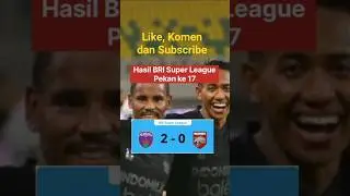 BRI Super League Week 17 Results | Borneo FC Loses Again #shorts