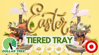 🐇 EASTER Tiered Tray DIYS #52 Dollar Tree 2023 Spring DIY & Hacks