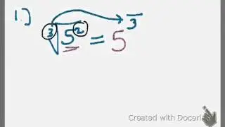 B.) Rewriting in Exponential Form